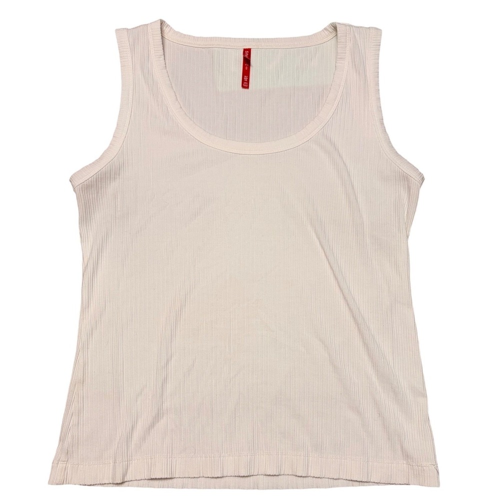 Minimalist Spanx Womens XL Ribbed Scoop Neck Tank‎ Top Ivory Off White